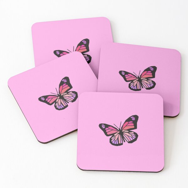Item preview, Pink butterfly with pink background designed and sold by Amy Shimizu.