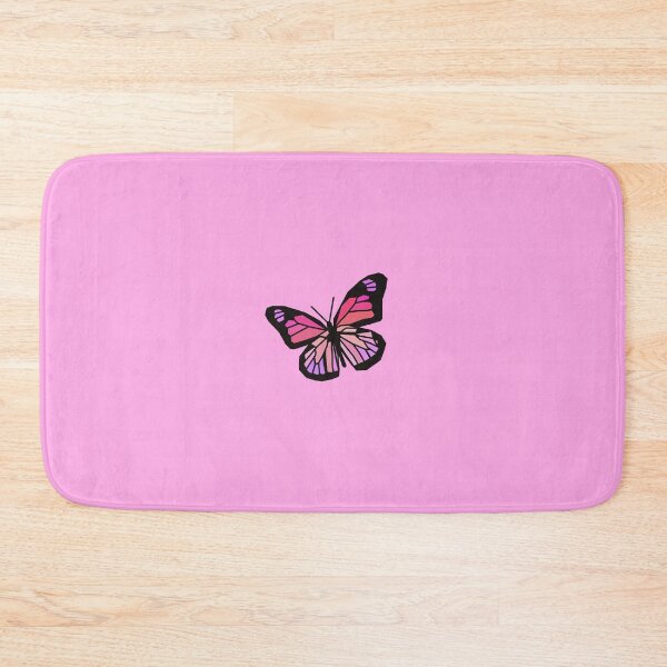 Item preview, Pink butterfly with pink background designed and sold by Amy Shimizu.