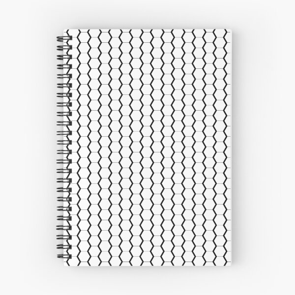 Aperçu de l'œuvre Motif hexagonal géométrique, noir et blanc créée et vendue par Enika.