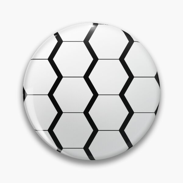 Item preview, Geometric Hexagonal pattern, black and white designed and sold by Enika.