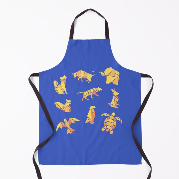 Item preview, Yellow origami animals - Blue Edition designed and sold by InyasArt.