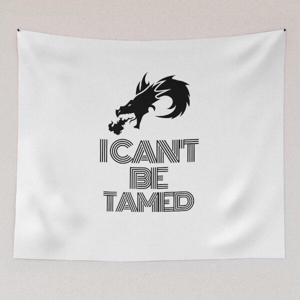 Item preview, I cant be tamed Dragon Black 2 designed and sold by kyds.