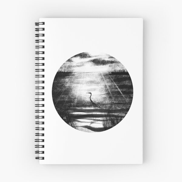 Item preview, Marshy Reflection with Blue Heron Nature Scene designed and sold by ArtistheJourney.