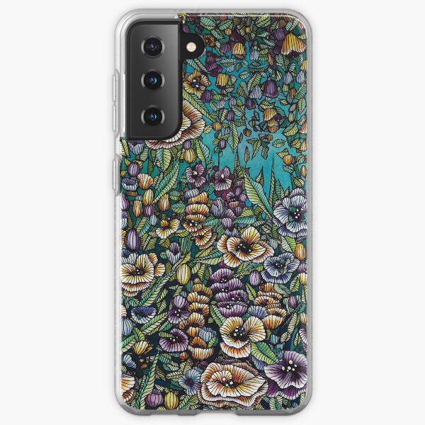 Night Garden Illustration Samsung Galaxy Soft Case