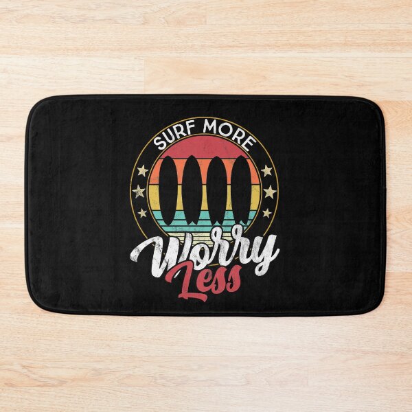 Artikelvorschau, Surf more worry Less. Vintage Surfboard - Retro Surf entworfen und verkauft von majuga.