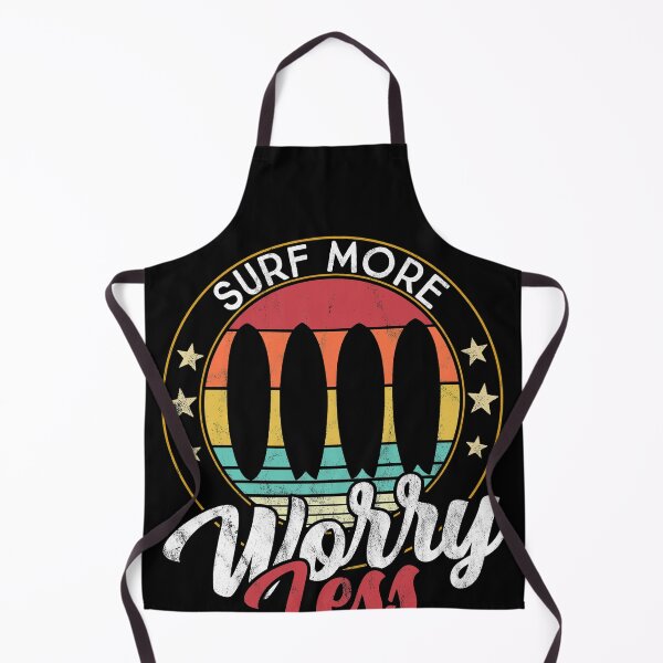 Item preview, Surf more worry Less. Vintage Surfboard - Retro Surf designed and sold by majuga.