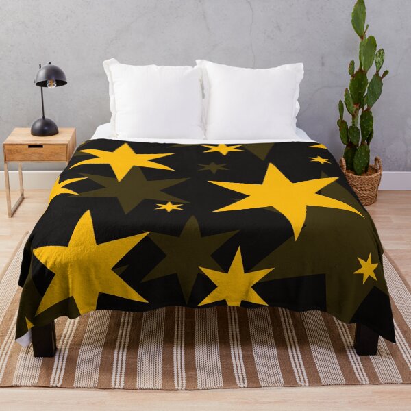 Item preview, retro pop art yellow star pattern designed and sold by pauloneill-art.