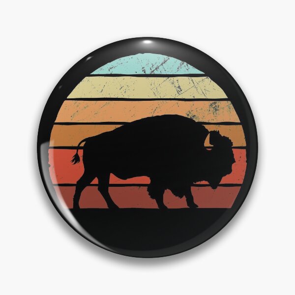 Artikelvorschau, American uffalo Bison 70s 80s Style Sunset Vintage entworfen und verkauft von majuga.