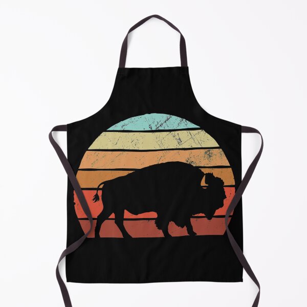 Aperçu de l'œuvre American uffalo Bison 70s 80s Style Sunset Vintage créée et vendue par majuga.
