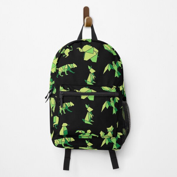 Item preview, Green origami animals - Black Edition designed and sold by InyasArt.