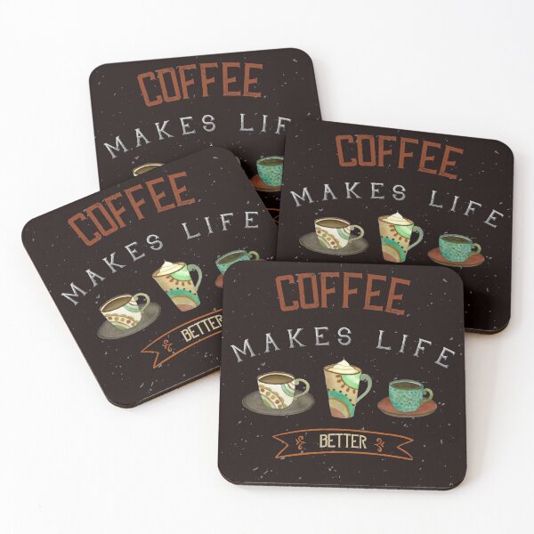 Item preview, Coffee makes life better with coffee cups  designed and sold by Sue Zipkin.