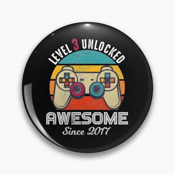 Item preview, Level 3 Unlocked Birthday Awesome Since 2017 designed and sold by RandomStuffShop.