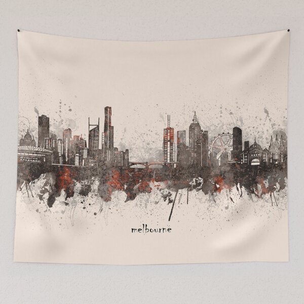 Item preview, melbourne skyline designed and sold by BekimART2.