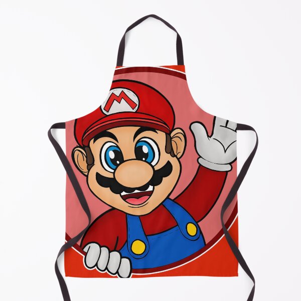 Item preview, It's a Mustachioed Plumber Wearing Red and Blue while Waving! designed and sold by nortoons.