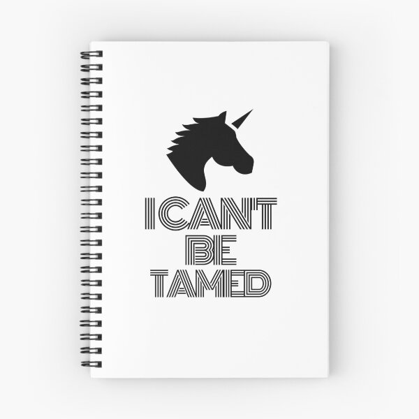 Item preview, I cant be tamed Unicorn Black  designed and sold by kyds.