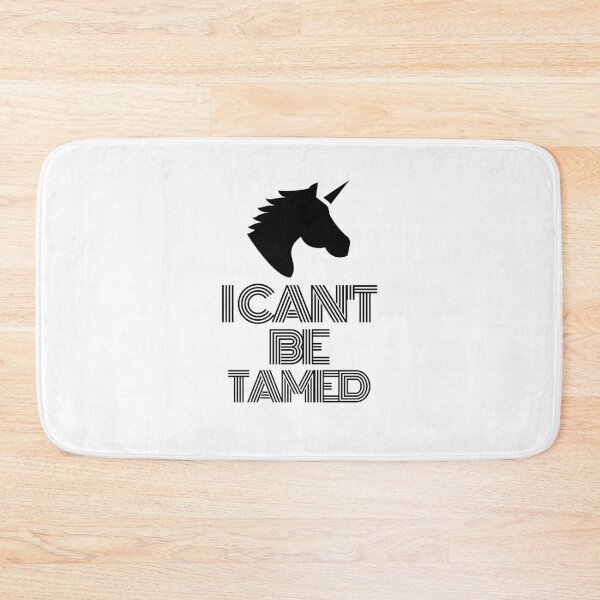 Item preview, I cant be tamed Unicorn Black  designed and sold by kyds.