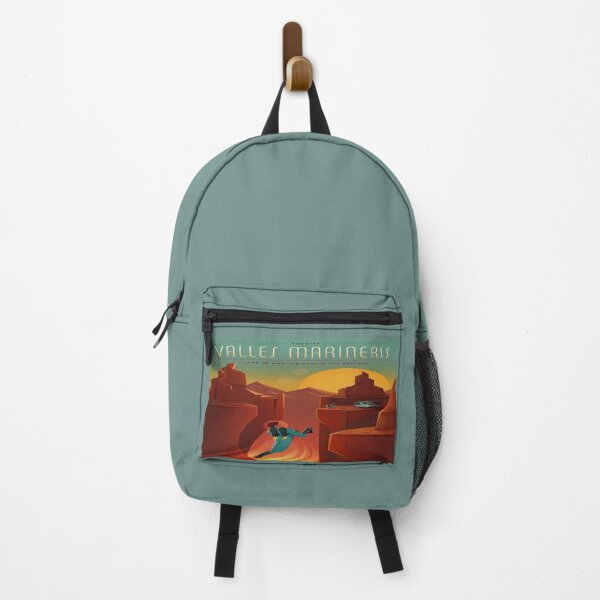 Item preview, Vintage Sci Fi Valles Marineris Travel Poster designed and sold by Slydell1.