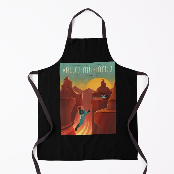 Item preview, Vintage Sci Fi Valles Marineris Travel Poster designed and sold by Slydell1.
