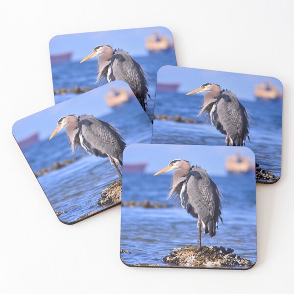 Item preview, Great Blue Heron in English bay designed and sold by Marcel Pepin.