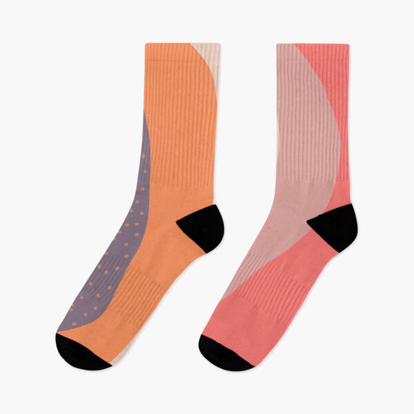 Item preview, Polka dots, mauve, blush pink, orange brick, beige stripes simple minimalist design   designed and sold by milkasweet.