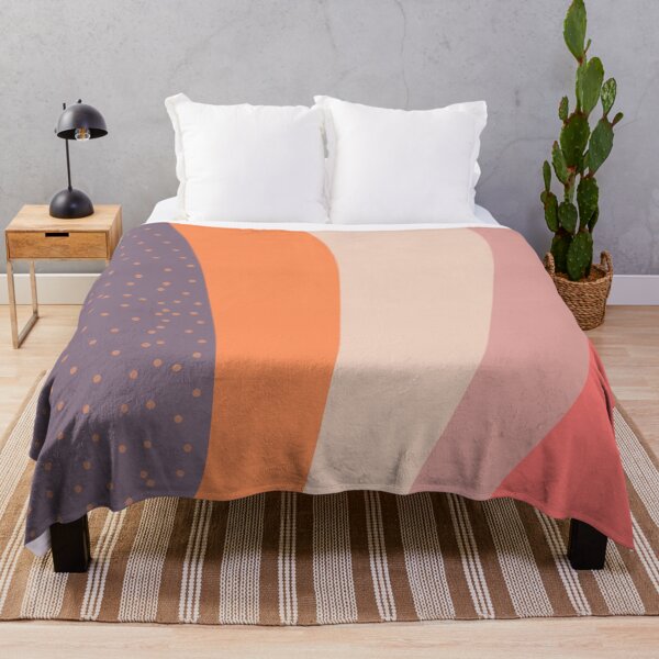 Item preview, Polka dots, mauve, blush pink, orange brick, beige stripes simple minimalist design   designed and sold by milkasweet.