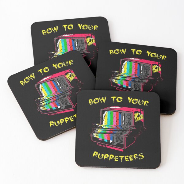 Item preview, Bow To Your Puppeteers Yellow – Mass Media TV Propaganda Puppets designed and sold by The Green Corner.