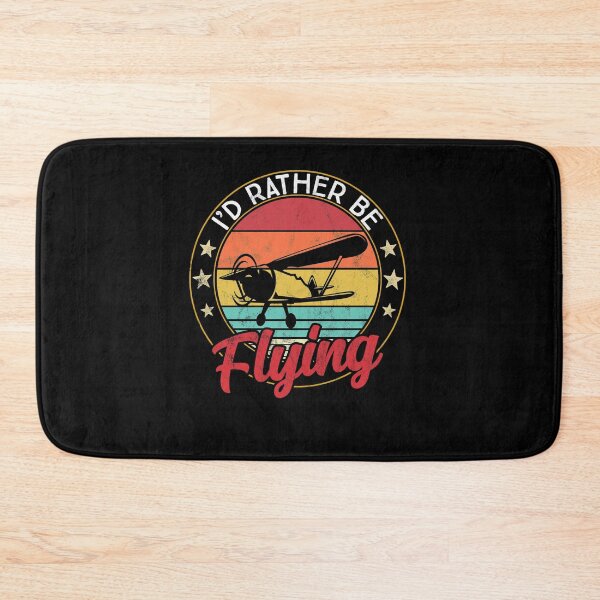Item preview, Pilot Gift I'd Rather Be Flying Retro Airplane designed and sold by majuga.