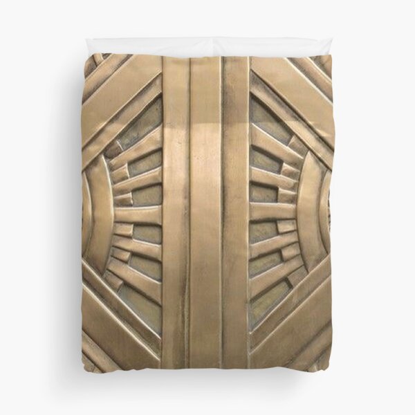 Art deco,vintage,elegant,chic,1920 era,bronze,beautiful,the great gatsby Duvet Cover