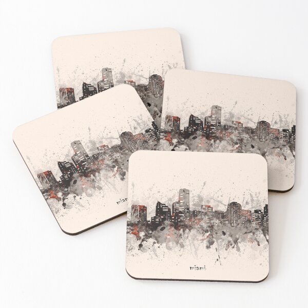 Item preview, miami skyline designed and sold by BekimART2.