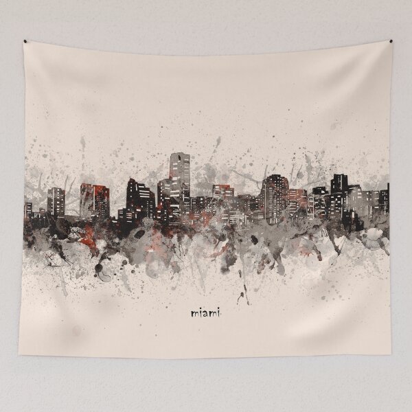Item preview, miami skyline designed and sold by BekimART2.