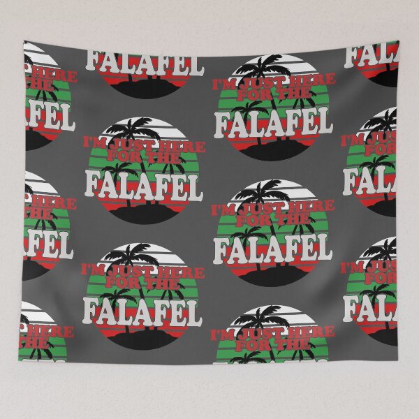 Item preview, Im Just Here For The Falafel Red, Green and White designed and sold by Chubuter.