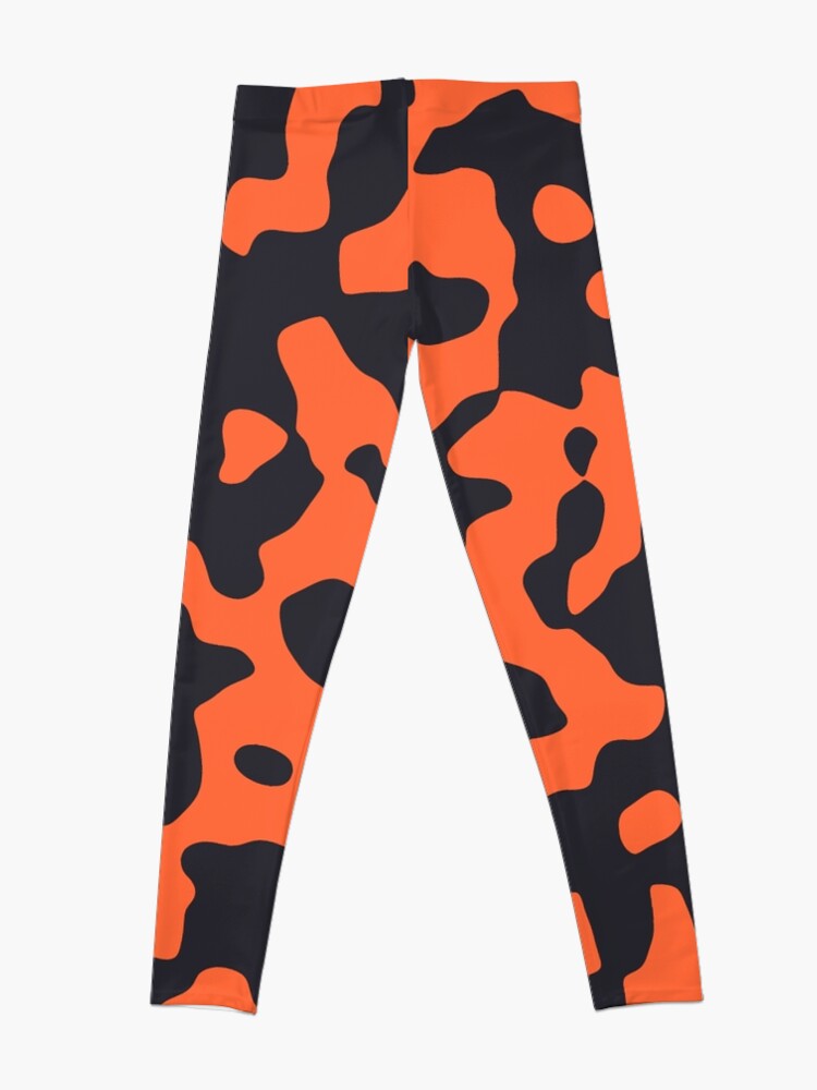 Orange 2025 camo leggings