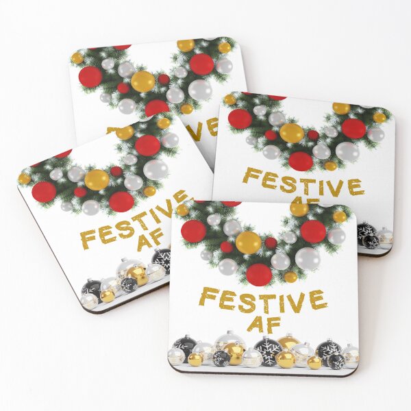 Item preview, Festive AF wreath necklace designed and sold by RKA-Products.