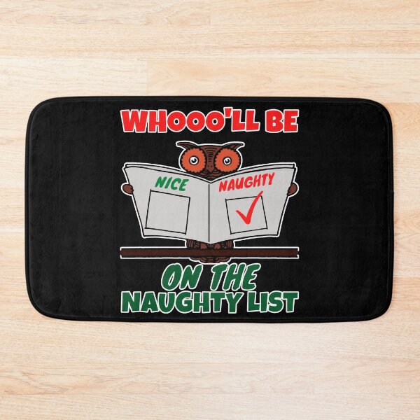 Item preview, Cute Owl Whooo'll be on the Naughty List Christmas Fun designed and sold by gthylla.