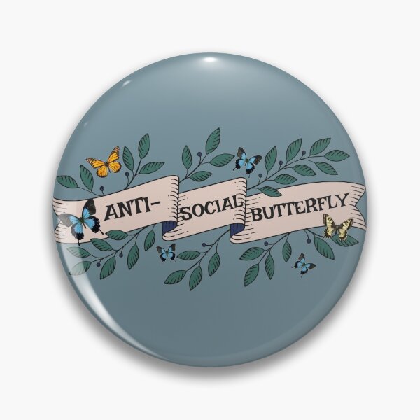 Item preview, Anti Social Butterfly / Mental Health / Feminist / Girl Power / Banner designed and sold by artenvironments.