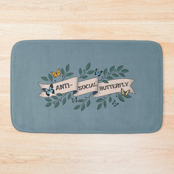 Item preview, Anti Social Butterfly / Mental Health / Feminist / Girl Power / Banner designed and sold by artenvironments.