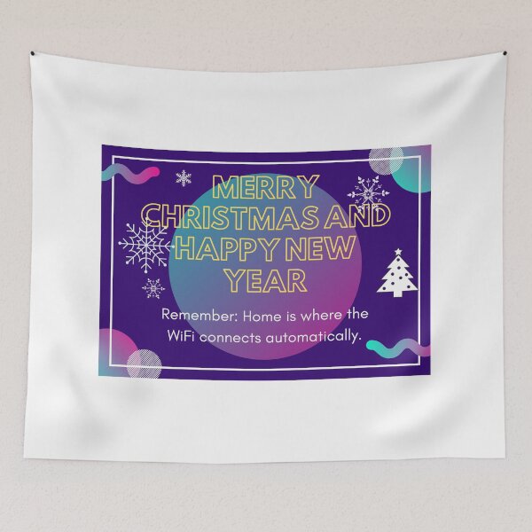 Item preview, Merry Christmas and Happy New Year + funny quote designed and sold by acrazyshaman.