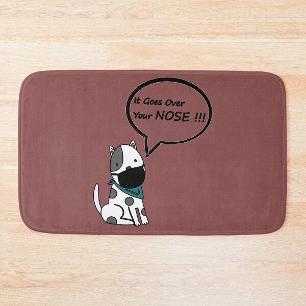 Item preview, It Goes Over Your Nose: Distress style / Vintage color/ Dog Face designed and sold by Houssemanthony.