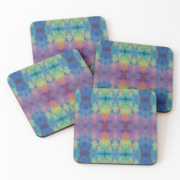Item preview, Psychedelic Geometric random fractal warm spiritual colors liquid petrol paint. designed and sold by shelfpublisher.