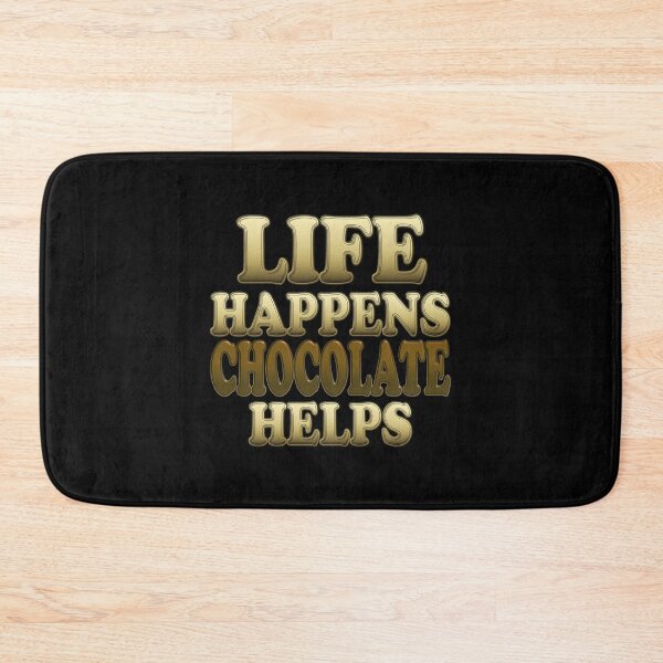 Item preview, Life Happens Chocolate Helps Classic Sticker And Shirt Design designed and sold by Glike.