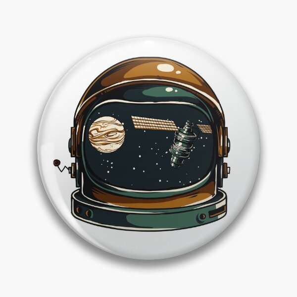 Item preview, Astronaut Helmet, NASA Astronaut, Spaceman, Solar System, Moon, Satellite, Stars, Spacesuit, Astronomy designed and sold by ColorOfIris.