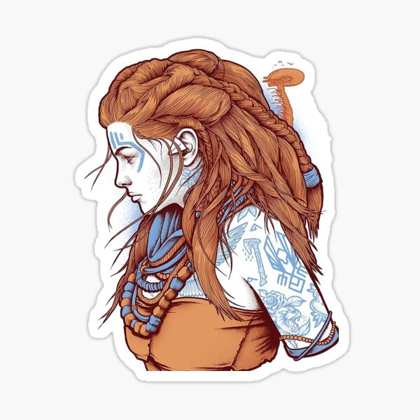 Aly von Horizon: Zero Dawn Fan Art Sticker