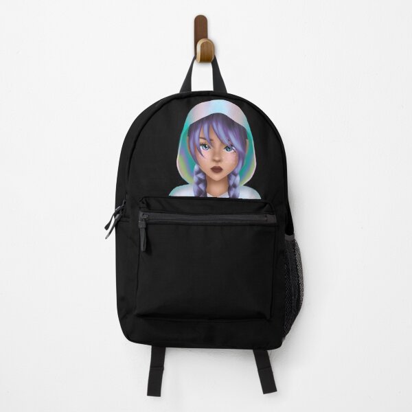 Item preview, Portrait of the manga girl in holographic and galaxy style designed and sold by ghostflowerl.