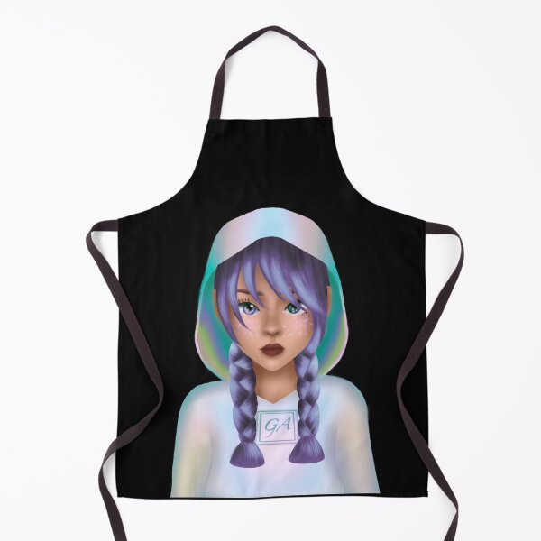 Item preview, Portrait of the manga girl in holographic and galaxy style designed and sold by ghostflowerl.