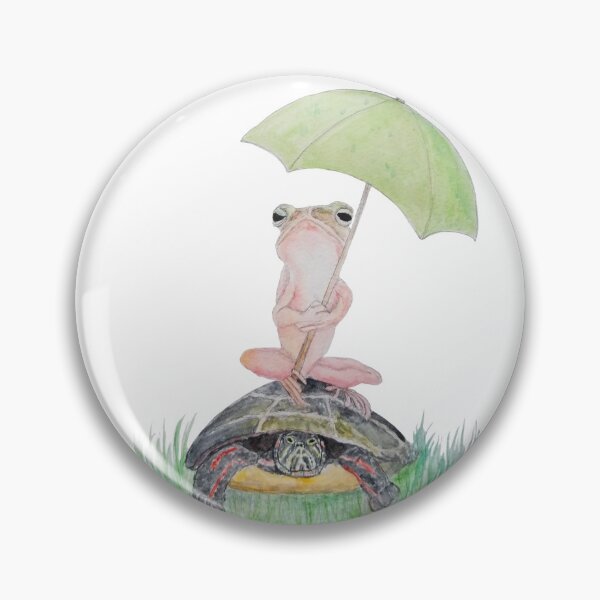 Item preview, Frog and turtle friends designed and sold by BrandyGerberArt.
