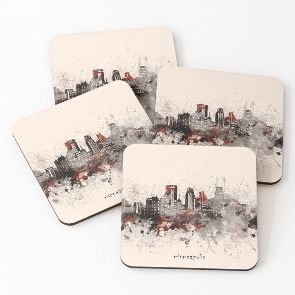 Artikelvorschau, Minneapolis Skyline entworfen und verkauft von BekimART2.
