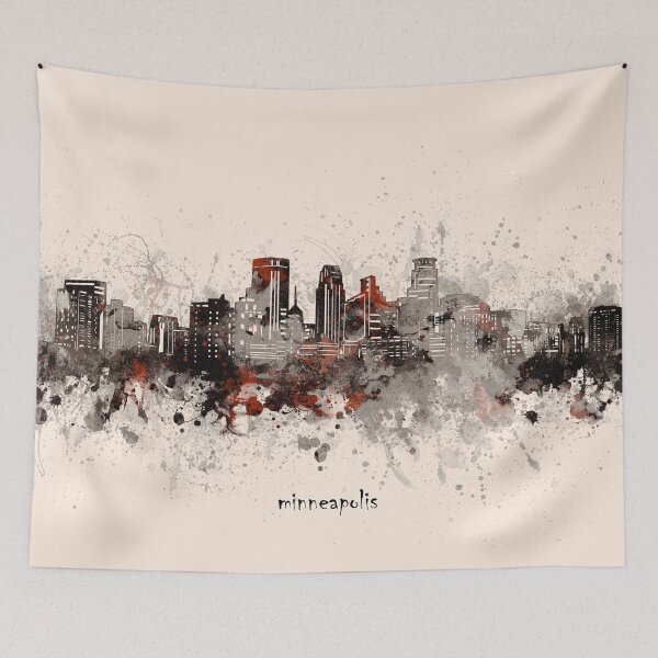 Item preview, minneapolis skyline designed and sold by BekimART2.