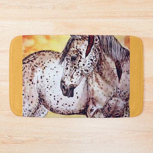 Item preview, Spotted horse watercolor painting designed and sold by horseaddicted.