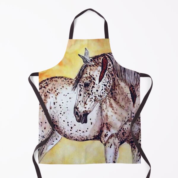 Item preview, Spotted horse watercolor painting designed and sold by horseaddicted.