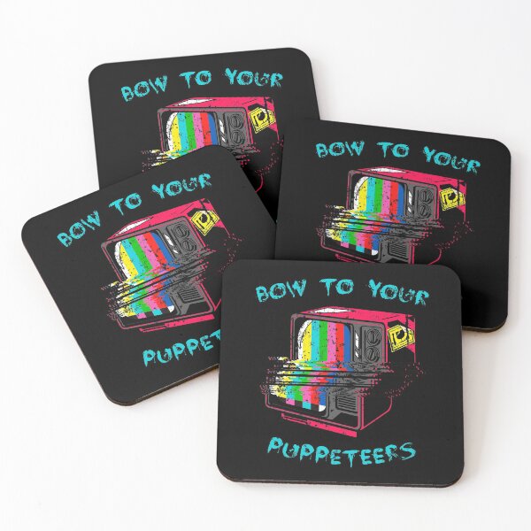Item preview, Bow To Your Puppeteers Blue – Mass Media TV Propaganda Puppets designed and sold by The Green Corner.
